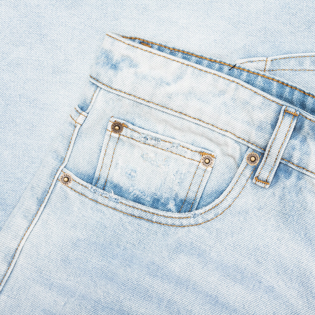 Berry Wide Denim Short Vintage Light Blue