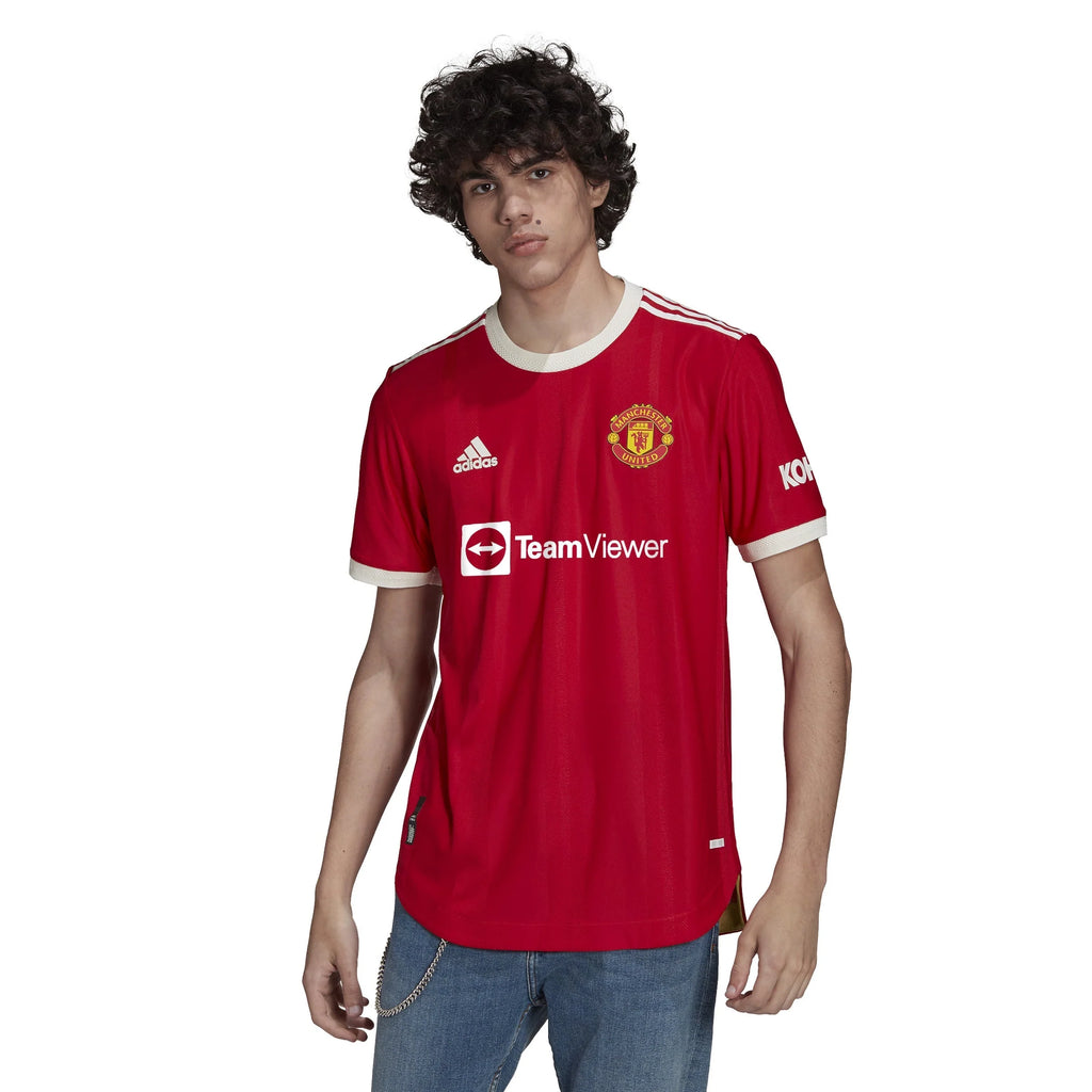 adidas Mens Manchester United Home Authentic Jersey 21