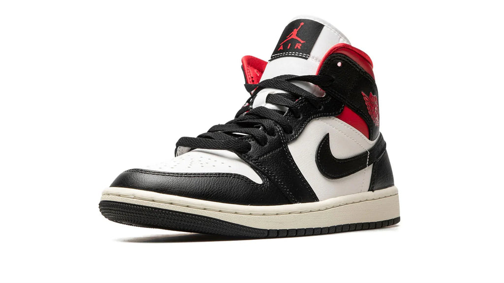 AIR JORDAN 1 MID WMNS Black Gym Red Sail