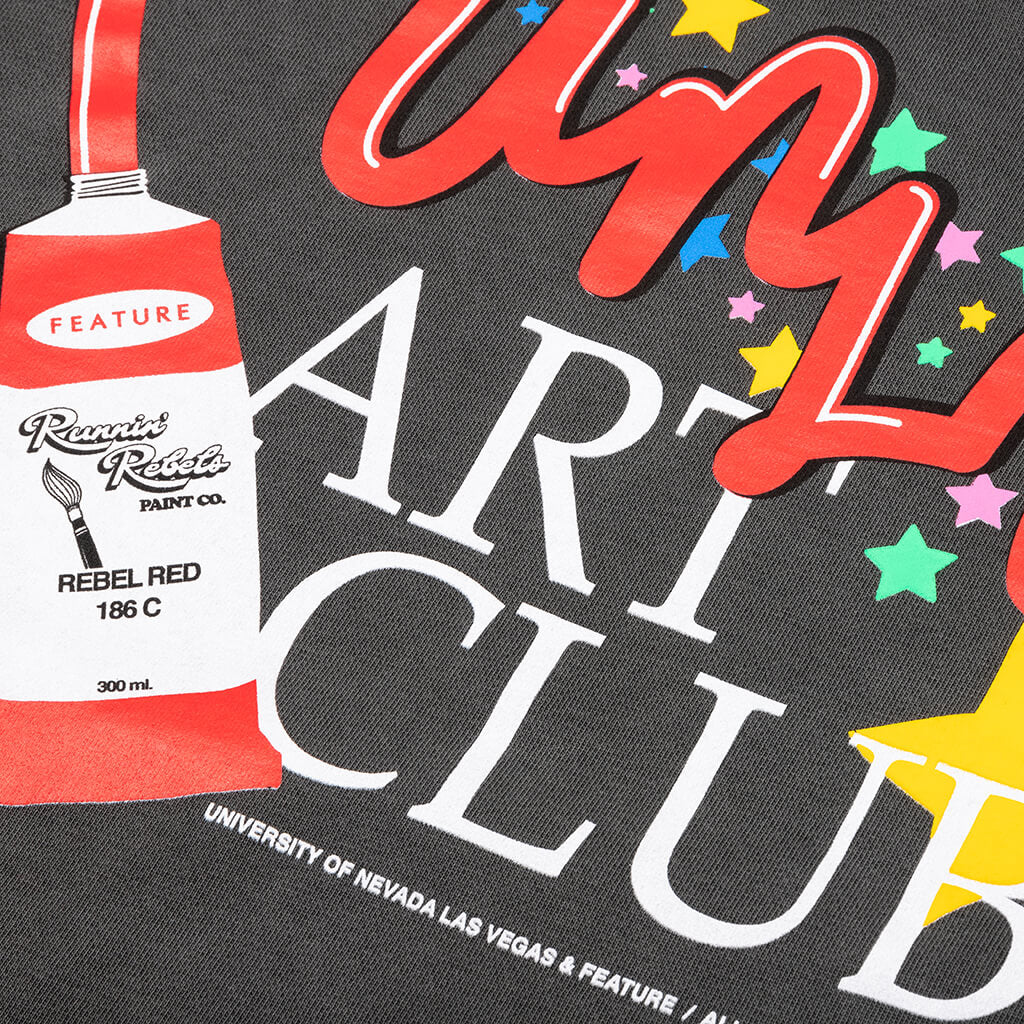 Feature x UNLV Art Club Hoodie Pigment Black