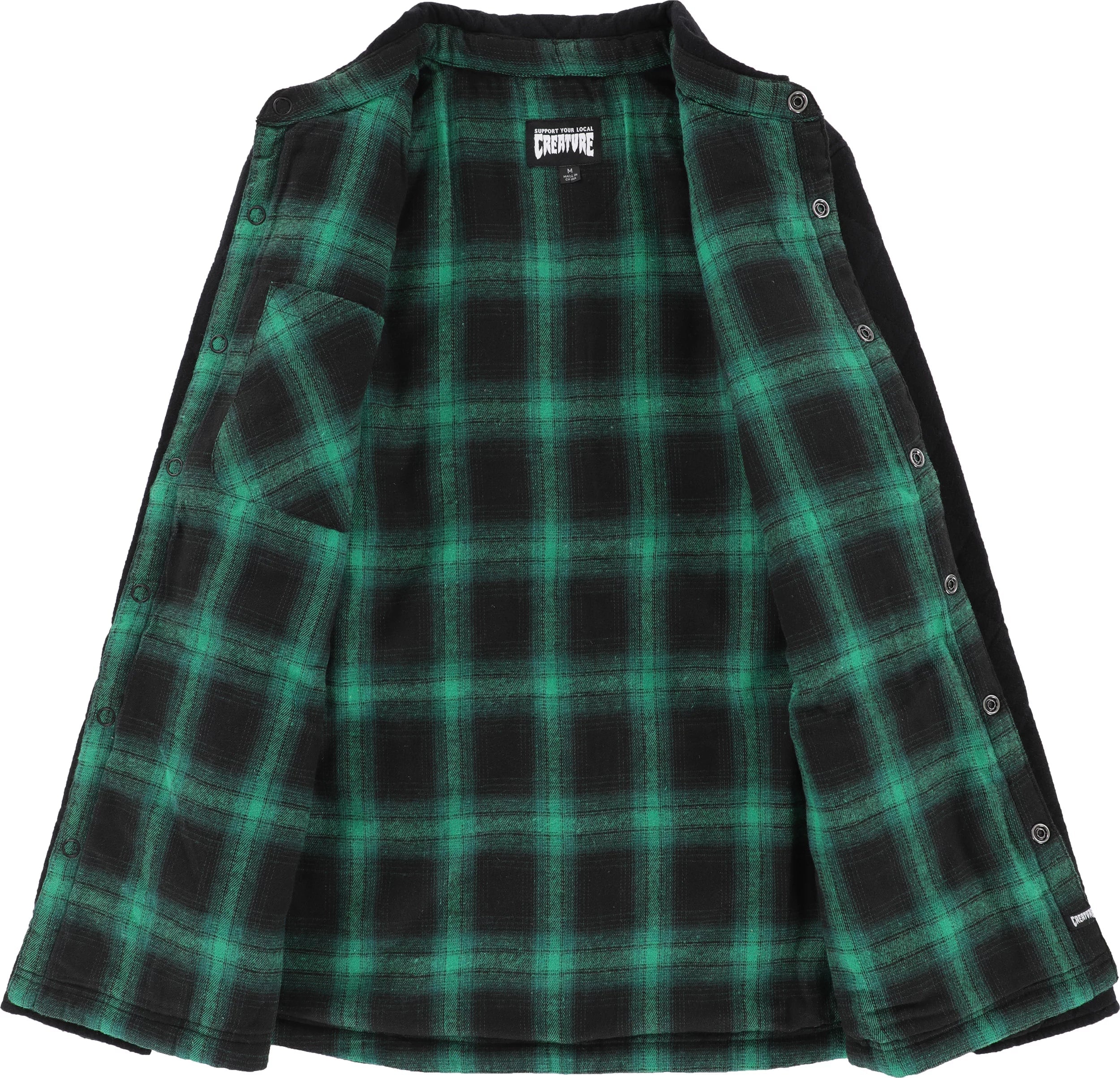 Creature Switch L S Reversible Top Black Green