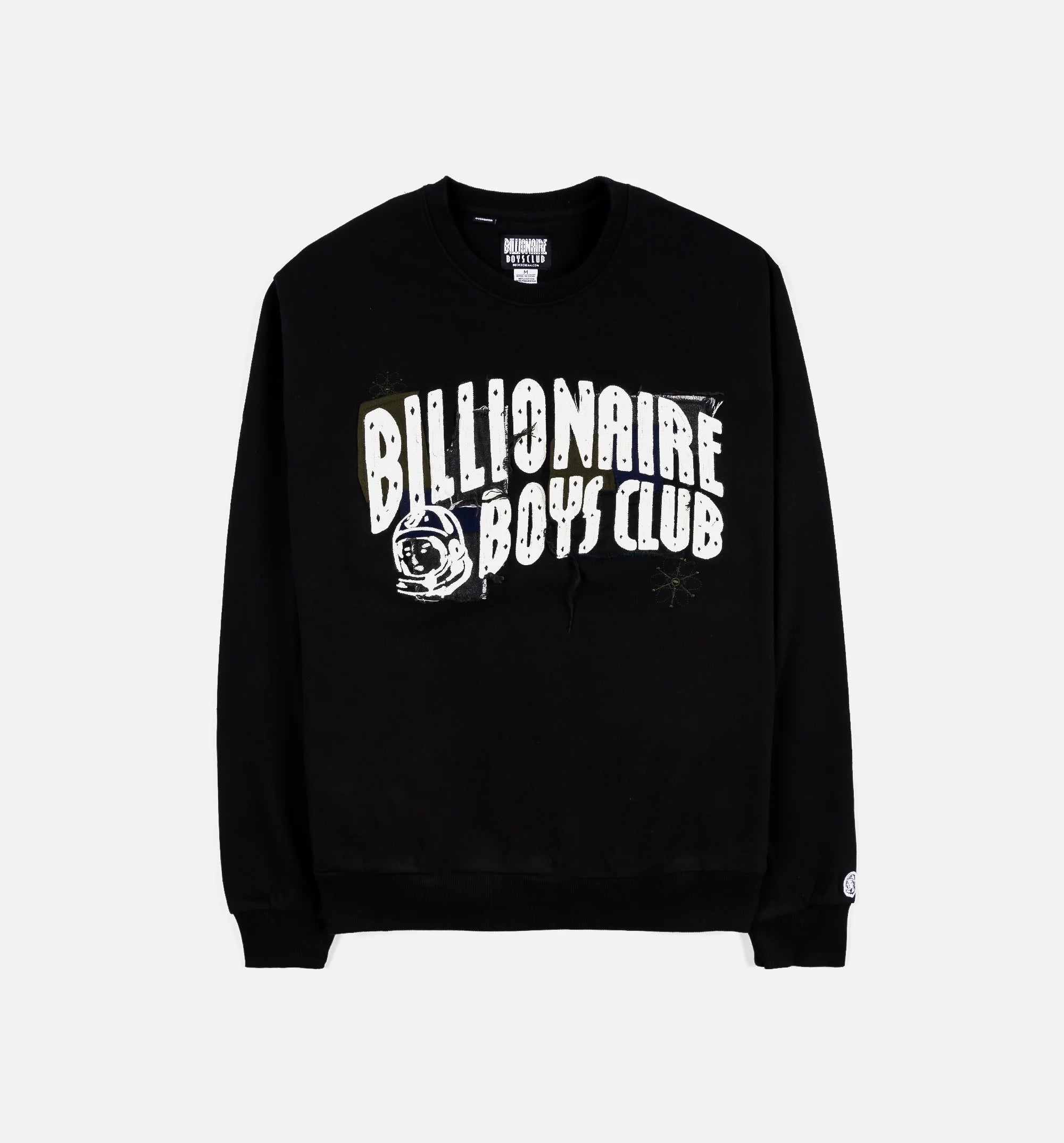 BB Arch Logo Mens Crewneck Black White