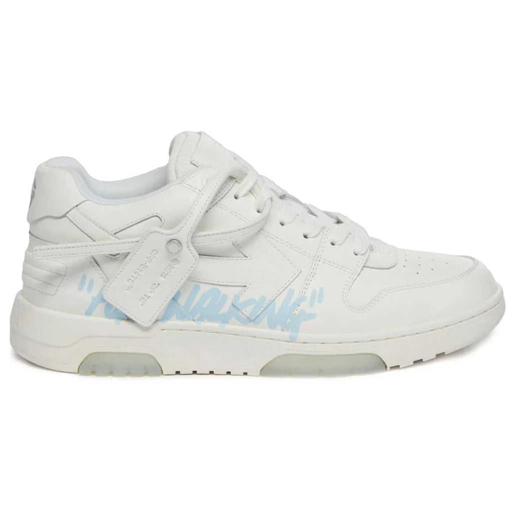 OFF WHITE Out Of Office OOO Low Tops For Walking White Light Blue 2021