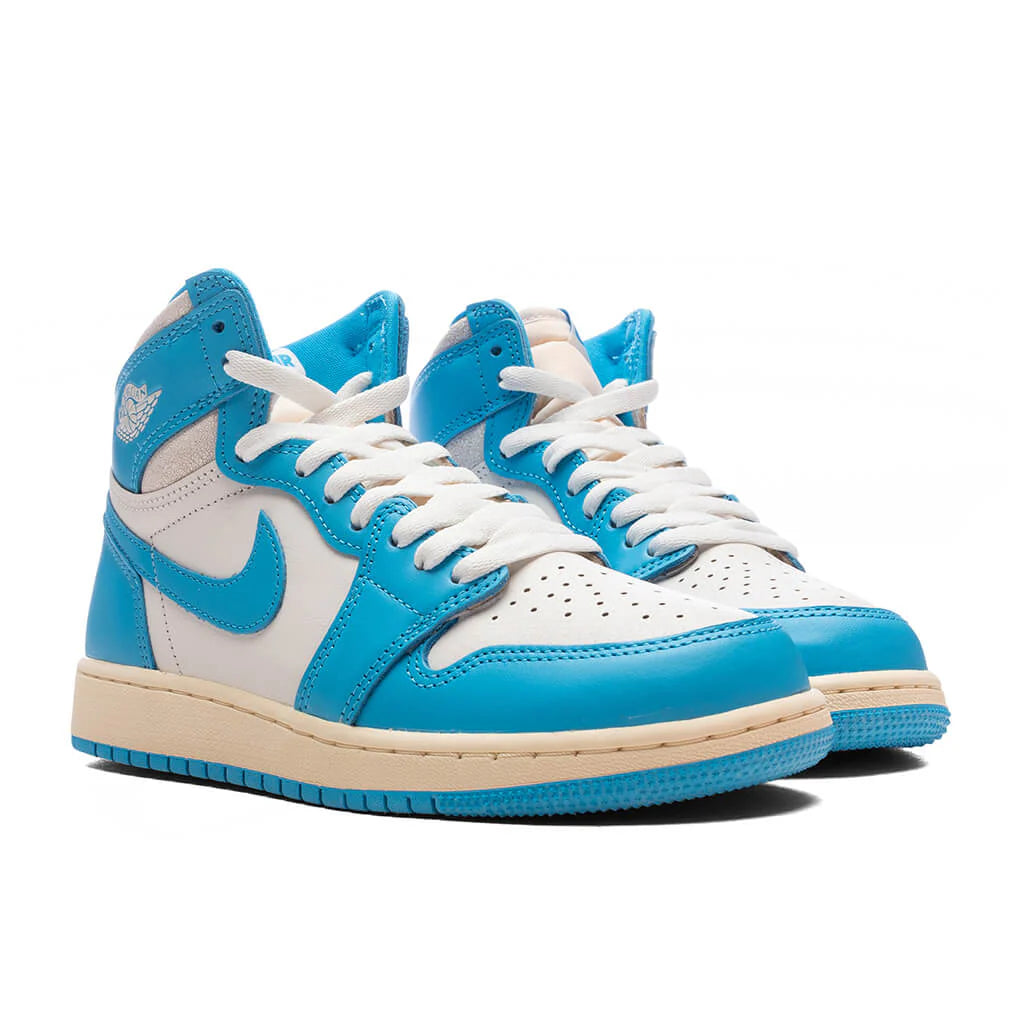 Air Jordan 1 Retro High OG UNC Reimagined GS Dark Powder Blue Sail