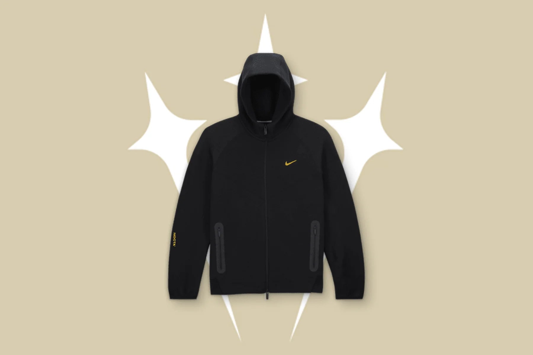 Nike x NOCTA Tech Fleece Hoodie Black University Gold