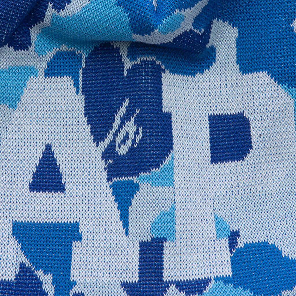 ABC Camo Knit Cap Blue