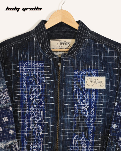 Hastkala Blue Denim Jacket HG x Just A Karigar