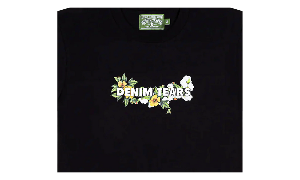 Floral Logo Short Sleeve Tee "Black" DT361