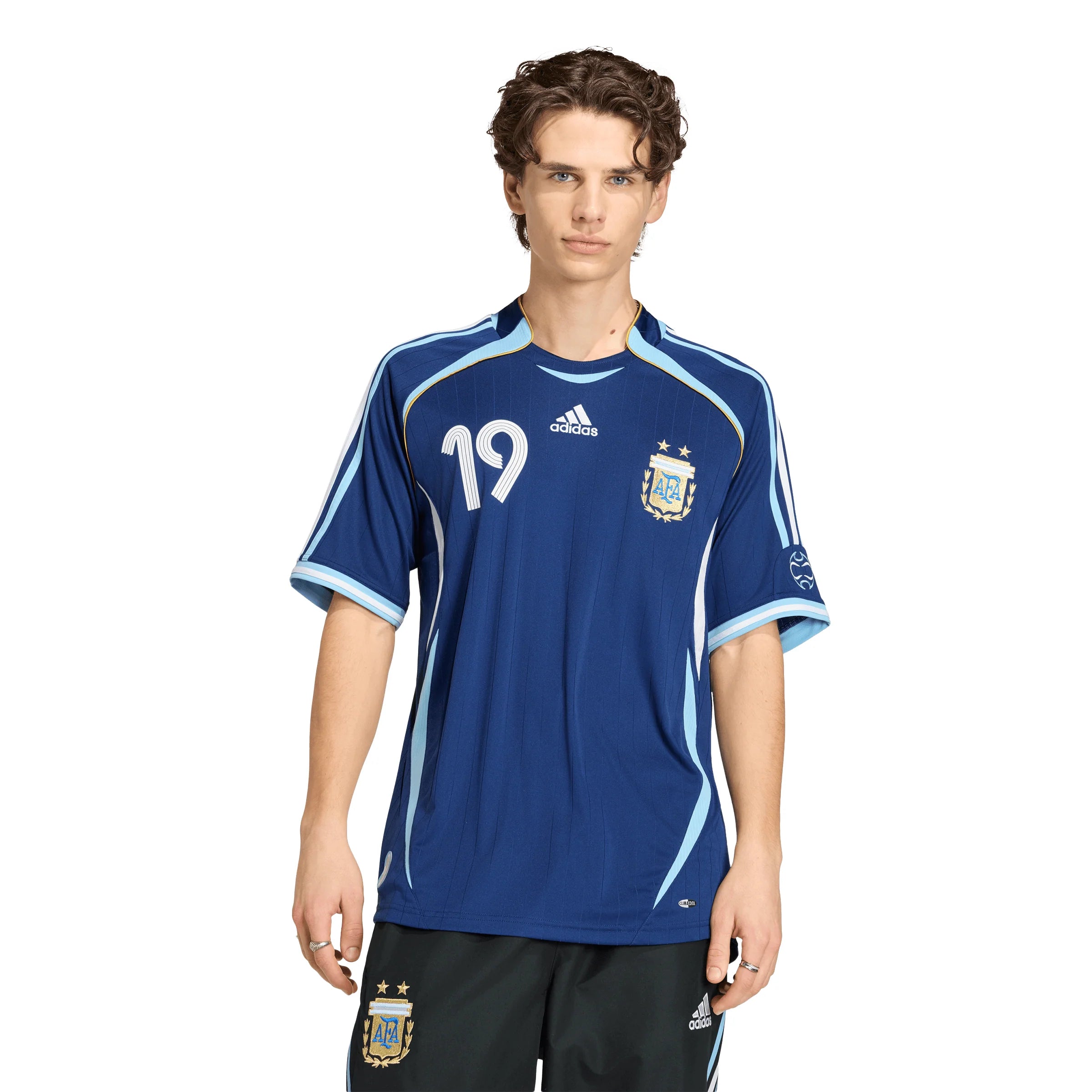 adidas Argentina Away Messi Mens Soccer Jersey 2006 Dark Blue
