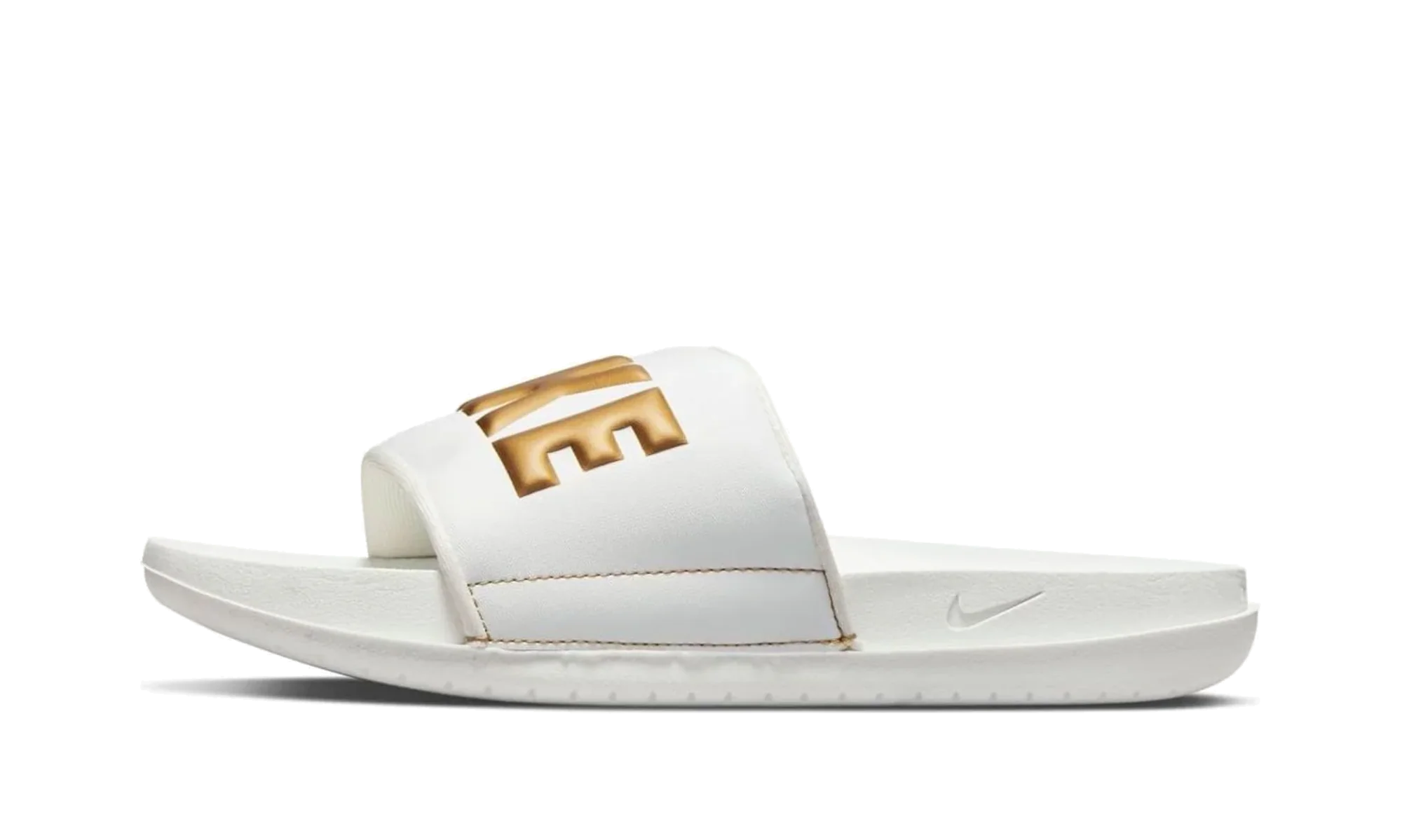 Offcourt Slide WMNS"Summit White Metallic Gold" BQ4632 105