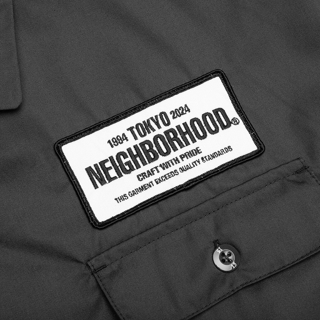 Classic Work Shirt L S Charcoal