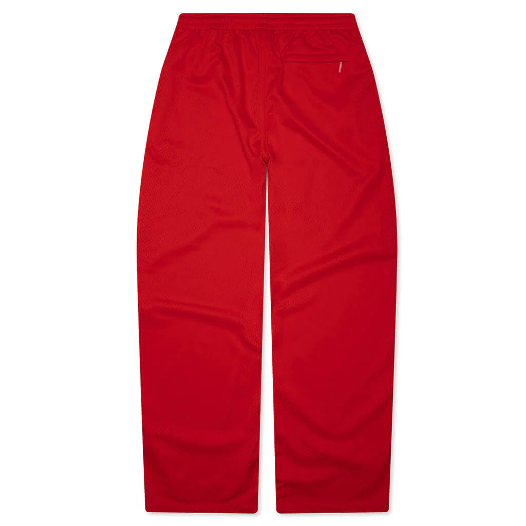 Mesh Track Pant Red