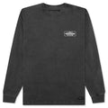 Pigment Dyed Crewneck L S Black
