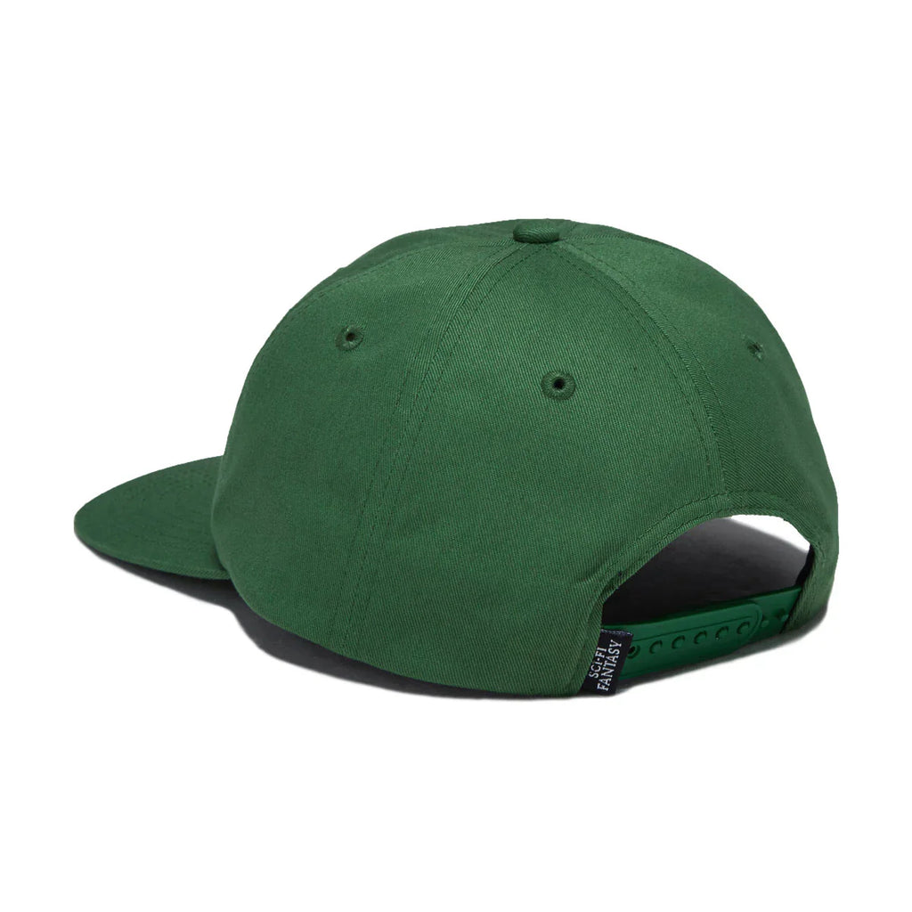 Sci Fi Fantasy Herringbone Logo Hat Green Yellow