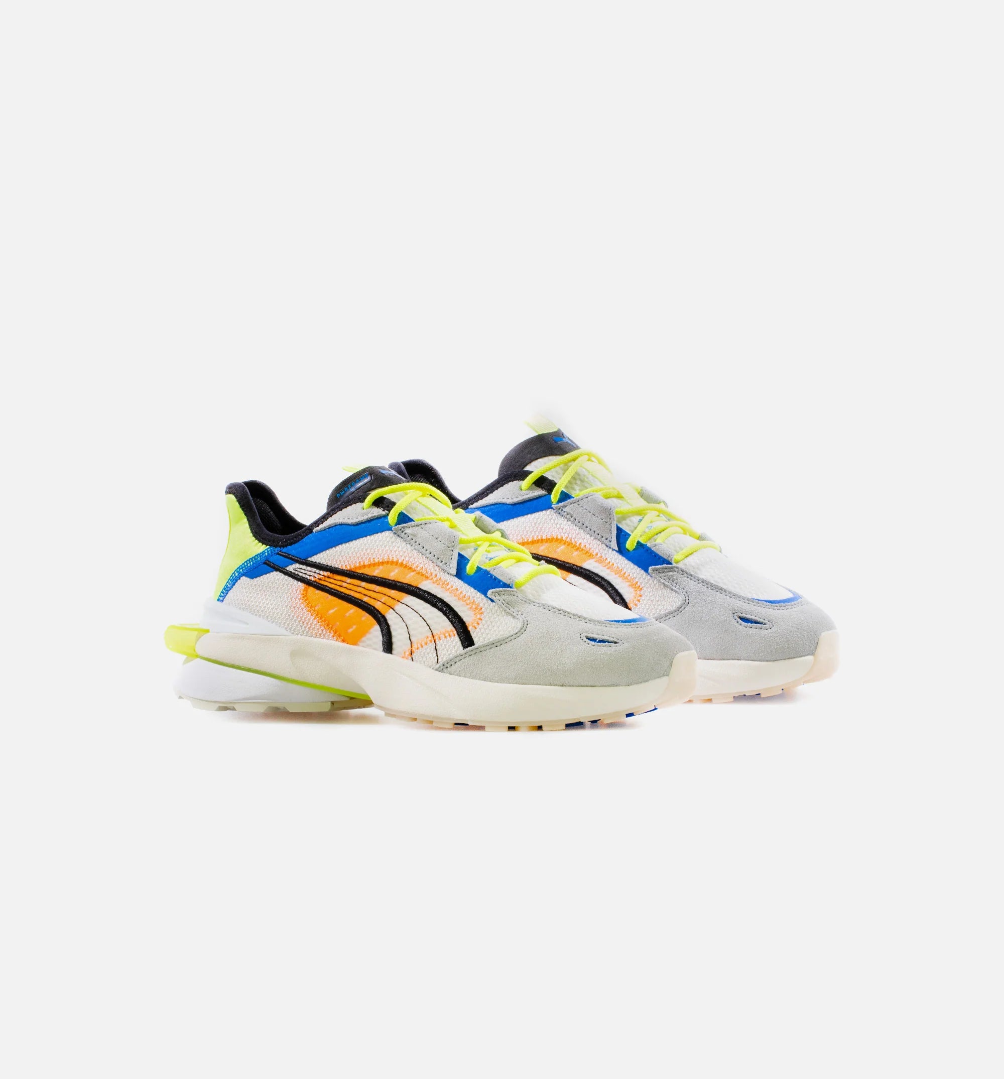 PwrFrame Abstract Mens Lifestyle Shoe Yellow White