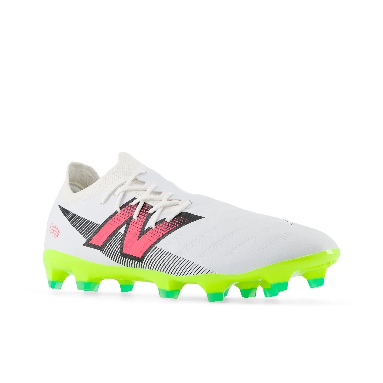 New Balance Furon Destroy FG V7 Firm Ground Soccer Cleats White Black Neon Pink