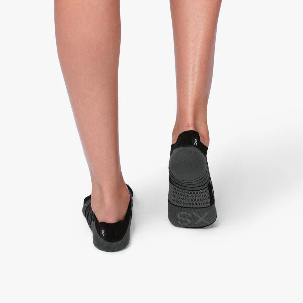 Women's Low Sock in Black Shadow