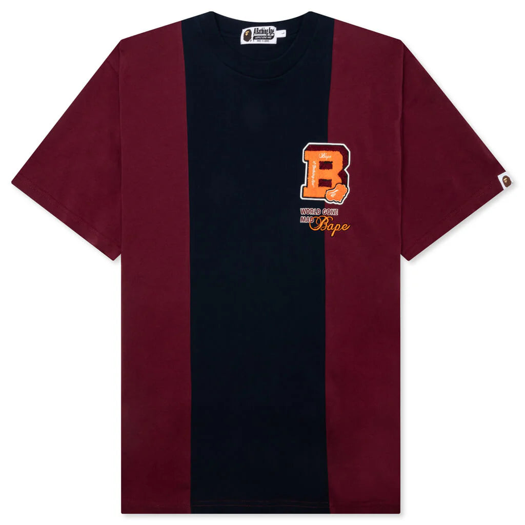 Bape Badges Color Blocking Tee Navy