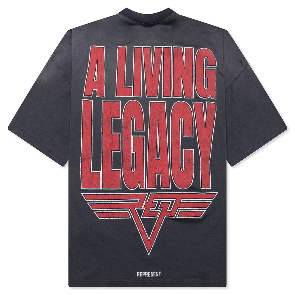 Living Legacy T Shirt Sun Fade Grey
