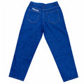 Kinetic Embroidered Baggy Denim Pants Deep Denim Blue