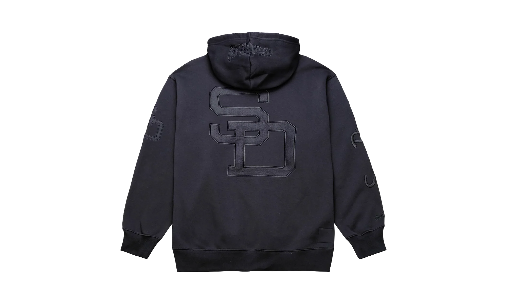 Padres Phantom Fleece Hoodie "San Diego Padres - Black" TH16142 SDPBLCK