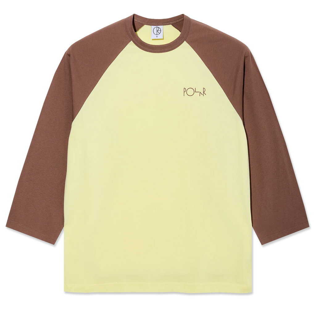 Polar Skate Co 3 4 Sleeve Tee Cinnamon Light Yellow
