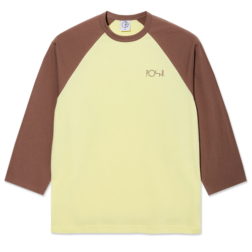 Polar Skate Co 3 4 Sleeve Tee Cinnamon Light Yellow