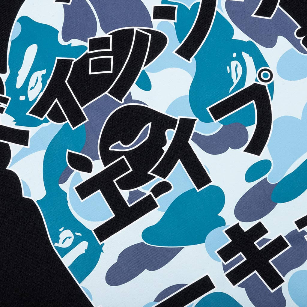 Abc Camo Japanese Letters L S Tee Black Blue