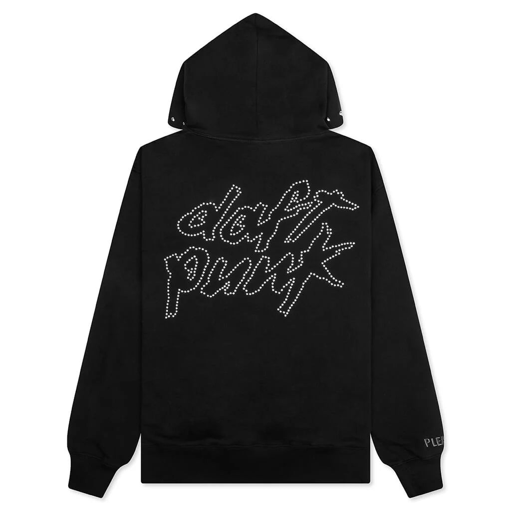 Lucky Studded Hoodie Black