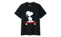 Uniqlo x Peanuts Snoopy Skateboarding Tee "Black" KAWS202500