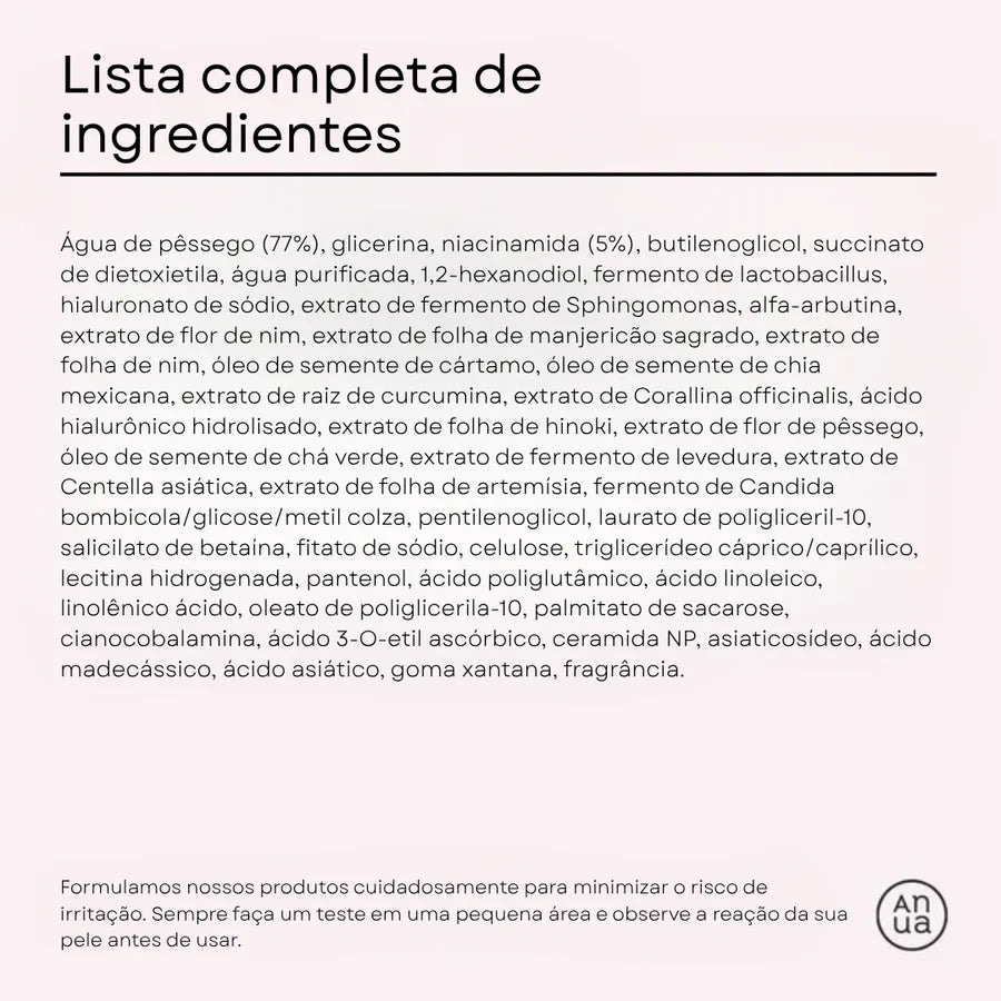 Sérum de Niacinamida 70 com Pêssego