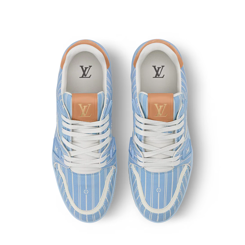 LV Trainer Blue Jacquard