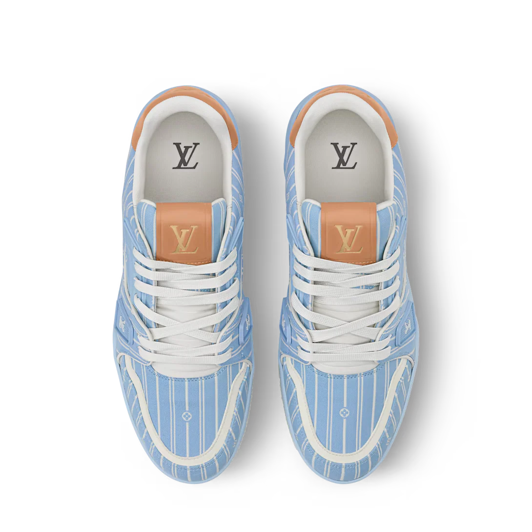 LV Trainer Blue Jacquard
