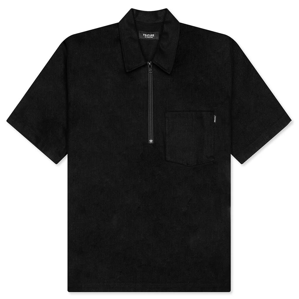 Smith 3 4 Zip Shirt Black