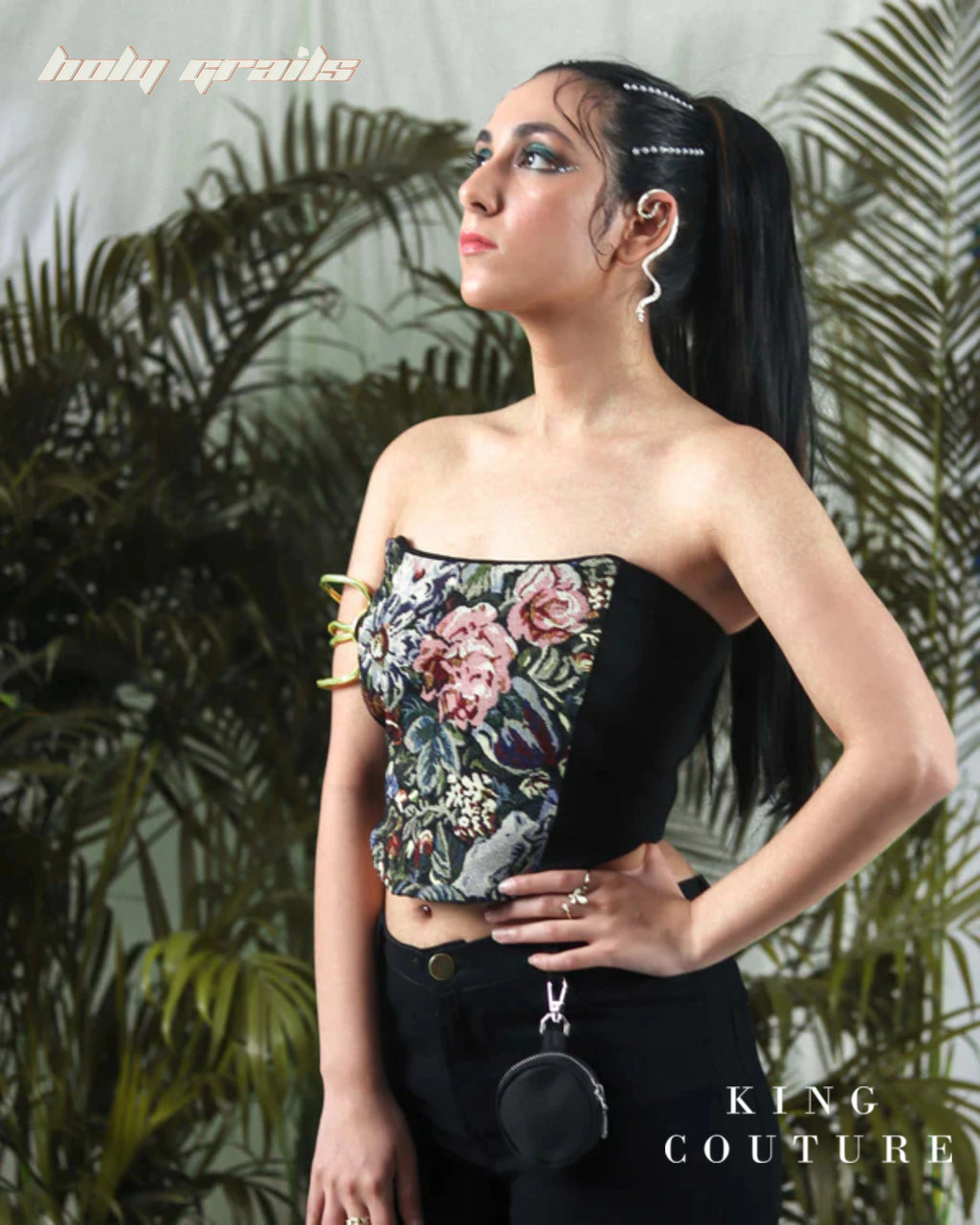 Floral Jacquard Corset HG x King Couture