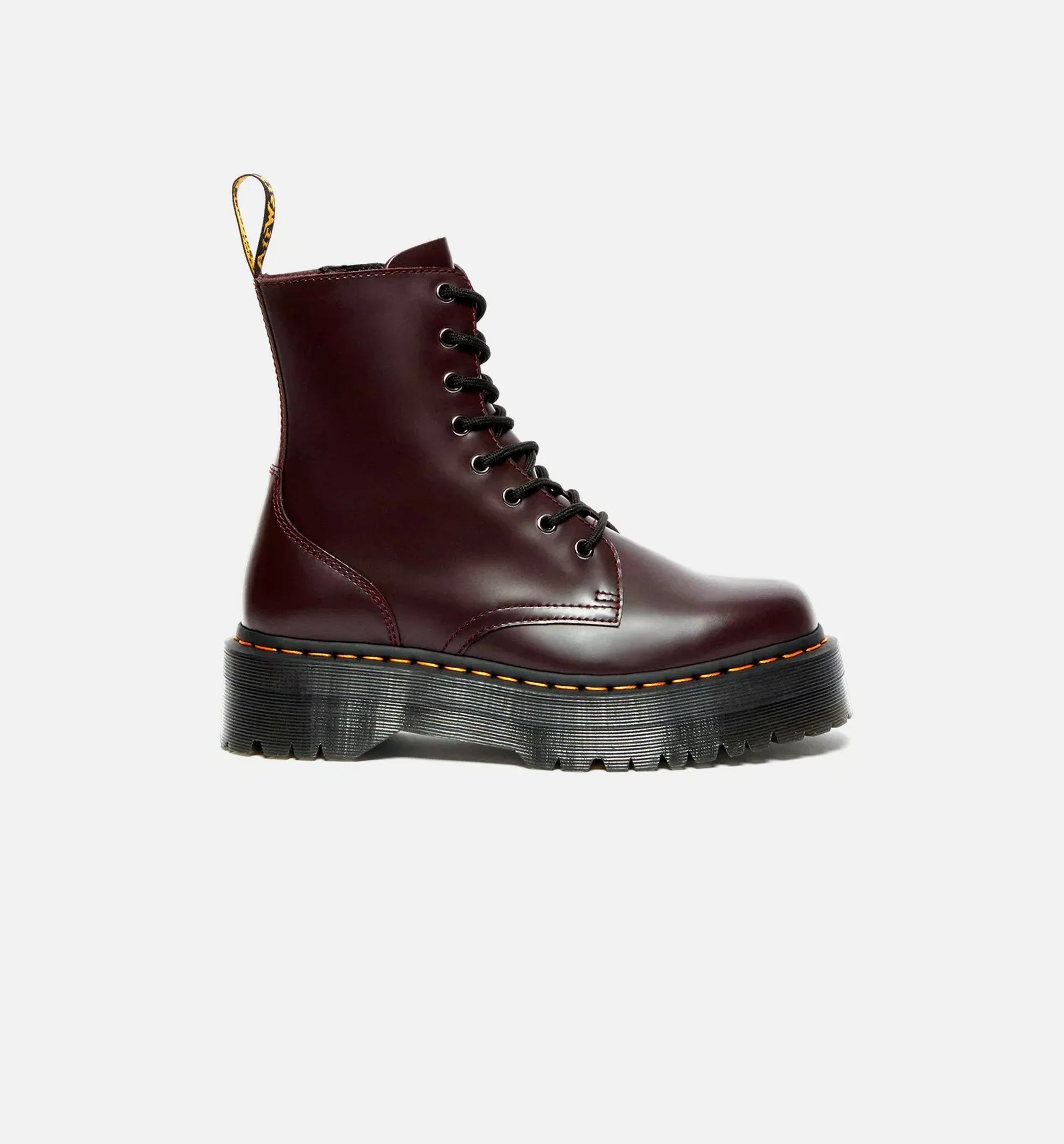 Jadon Boot Smooth Leather Platform Womens Lifestyle Shoe Burgundy