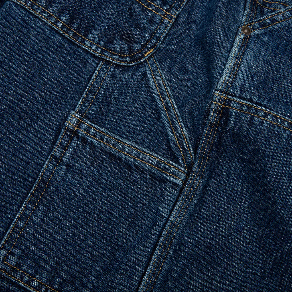 OG Double Knee Short Blue Stone Washed