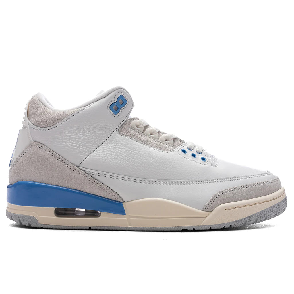 Air Jordan 3 Retro Lucky Shorts Summit White Hydrogen Blue Legend Blue