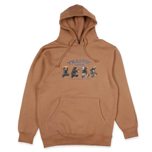 Traffic Bear Essential Pullover Hoodie Pecan