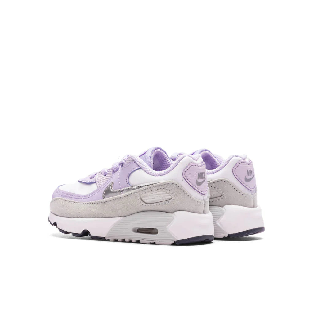 Air Max 90 (TD) - White/Metallic Silver/Violet Frost