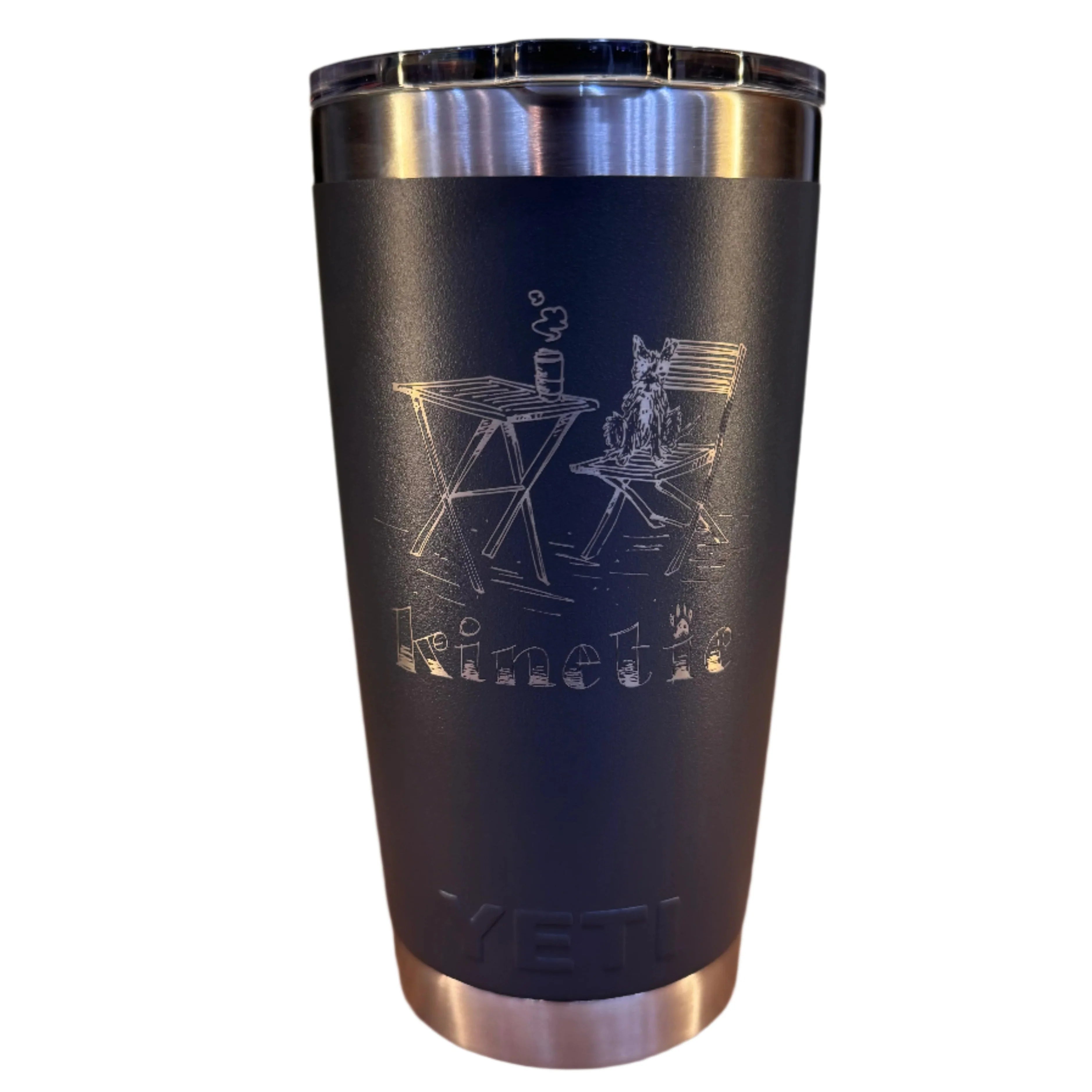 YETI x Kinetic Auggie Rambler 20 oz Tumbler Charcoal