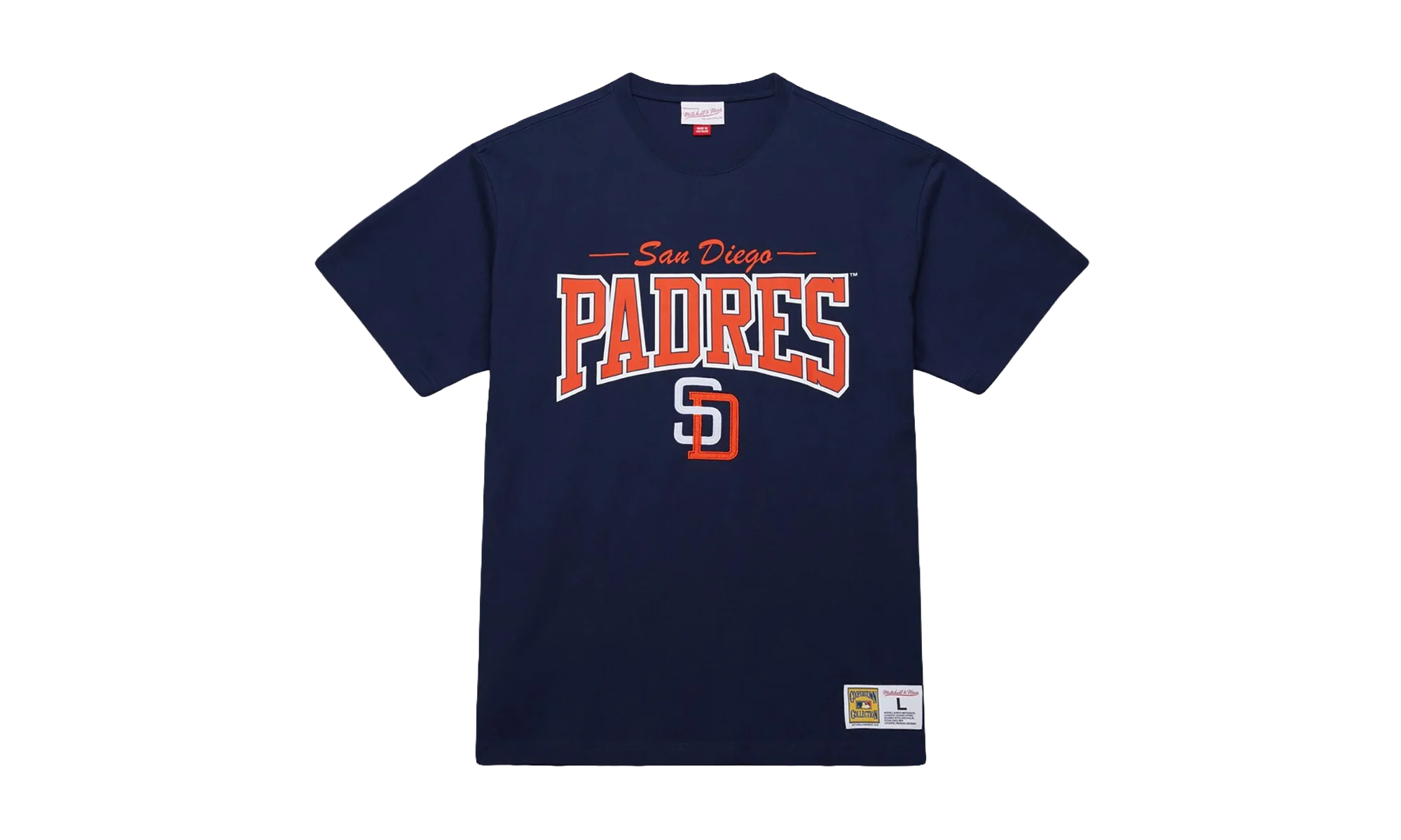 Throw It Back Vintage Logo Short Sleeve T-Shirt "San Diego Padres - Navy" FC9297 SDPNAVY