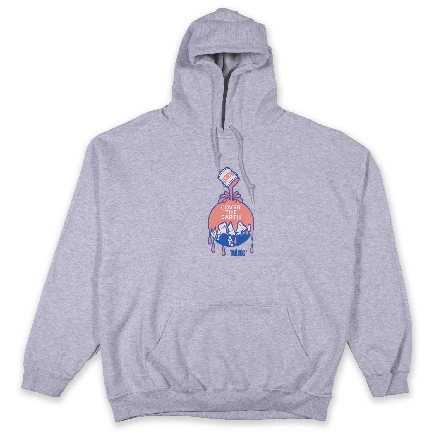 Traffic Cover the Earth Hoodie Heather Grey