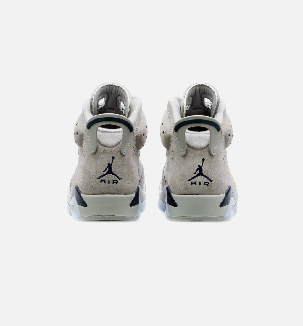 Air Jordan 6 Retro Georgetown Mens Lifestyle Shoe Grey Navy Blue Free Shipping