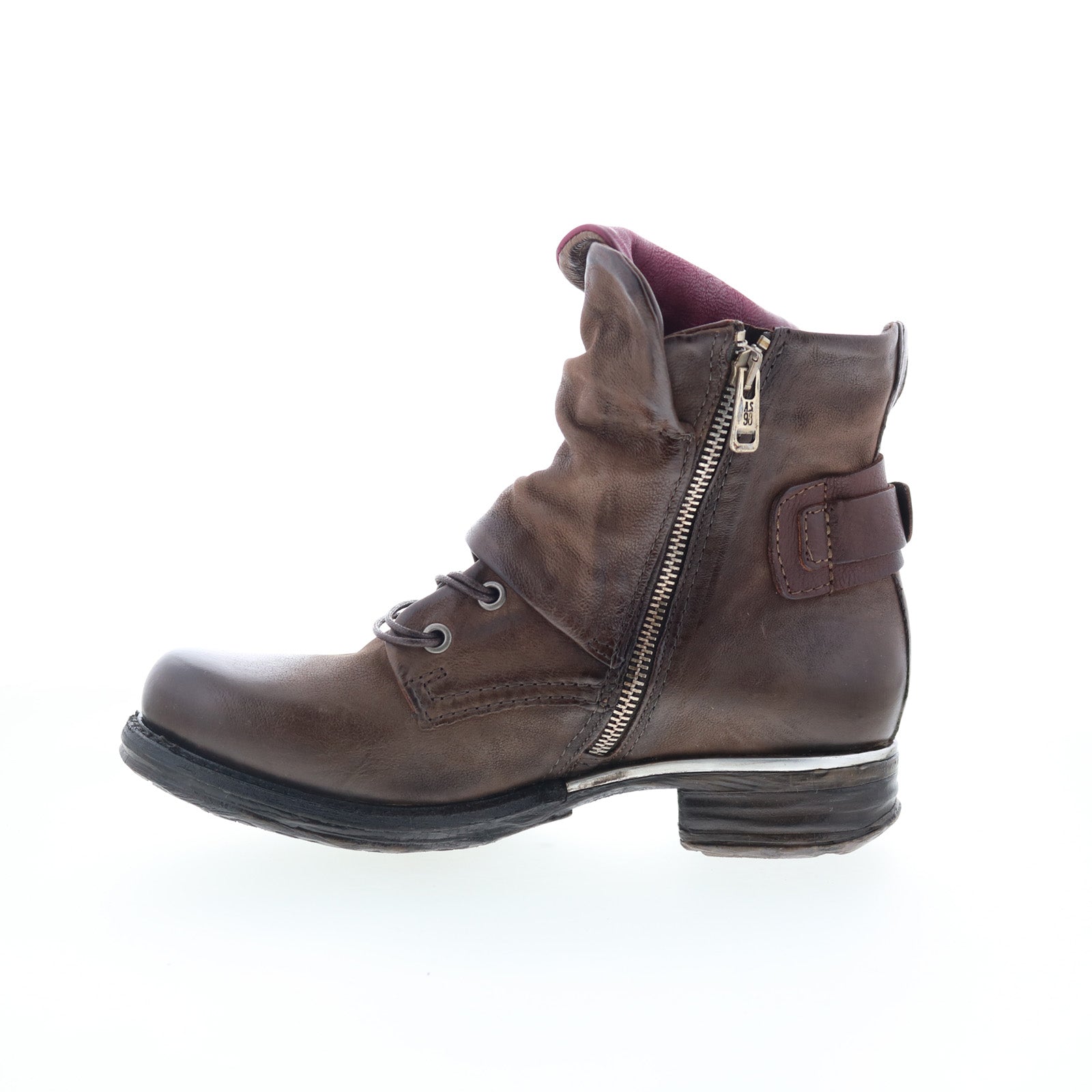 Simon 717204-203-0003 Womens Brown Leather Casual Dress Boots