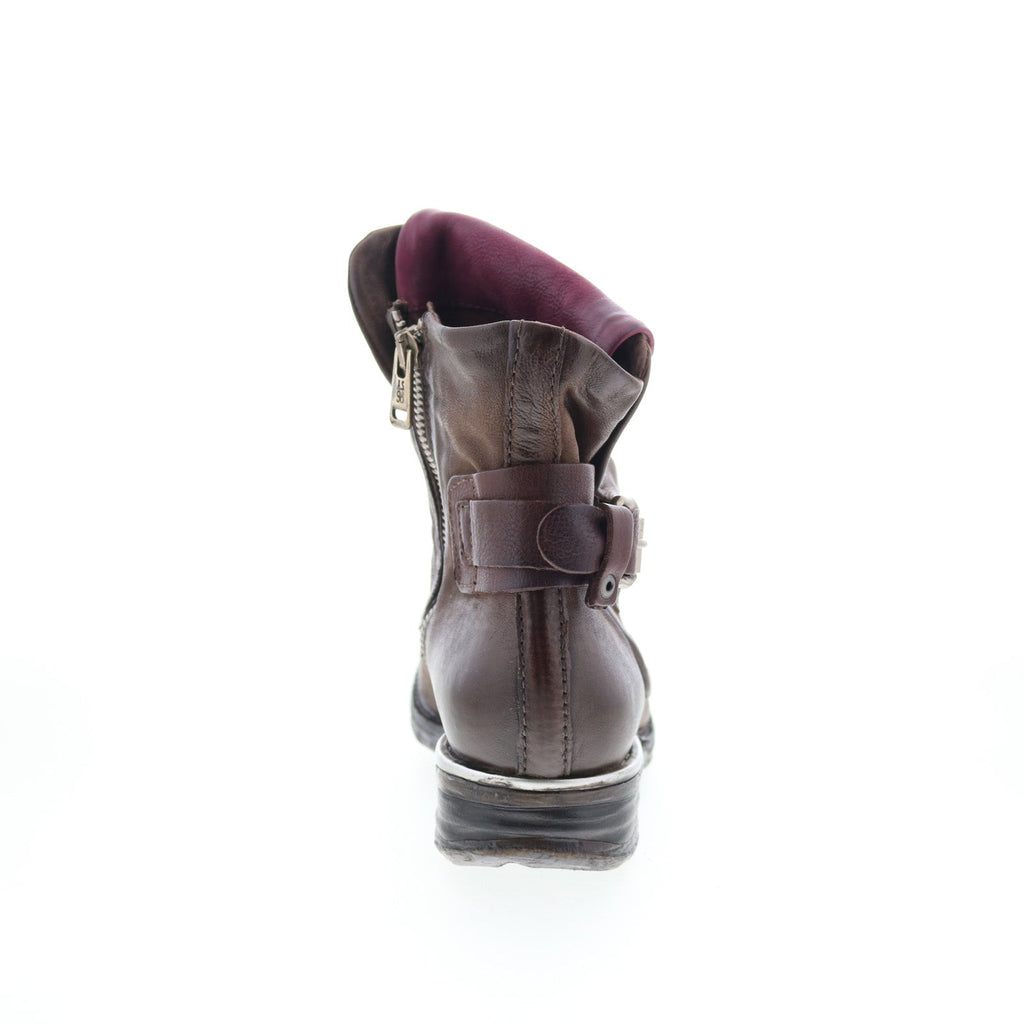 Simon 717204-203-0003 Womens Brown Leather Casual Dress Boots