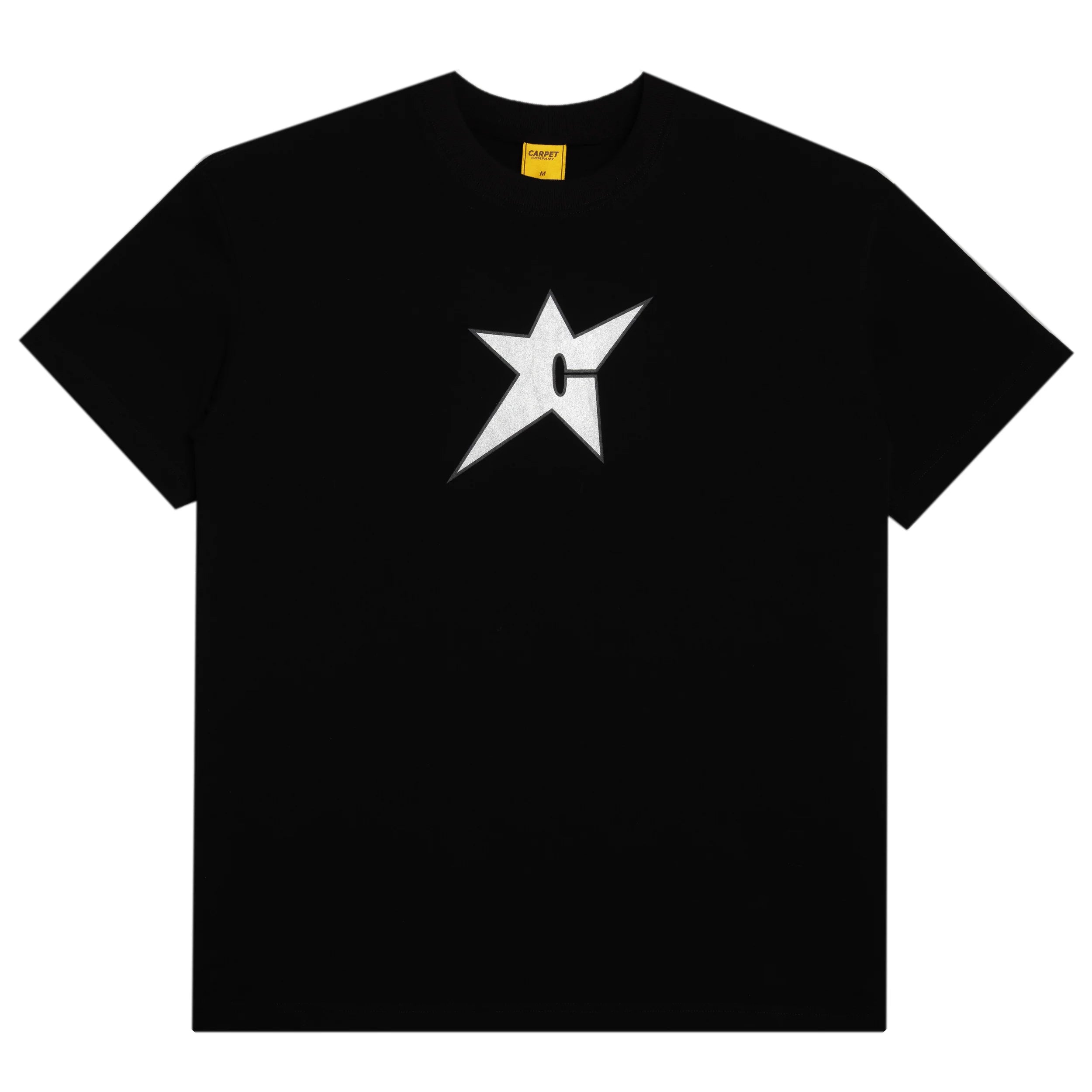 Carpet C Star Metallic T Shirt Black