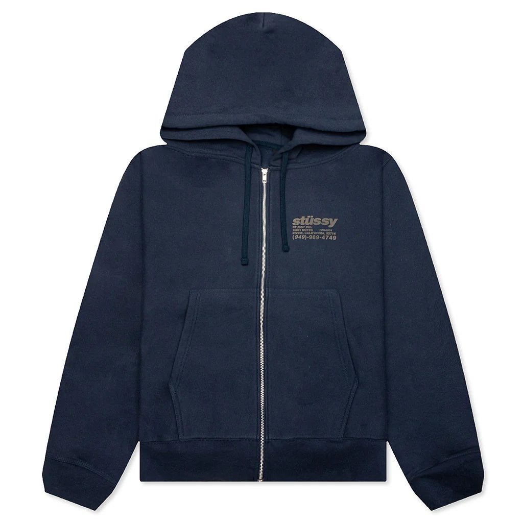 DNA Zip Hoodie Navy