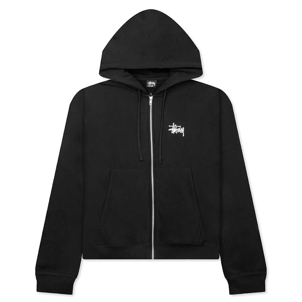 Basic Zip Hoodie Black