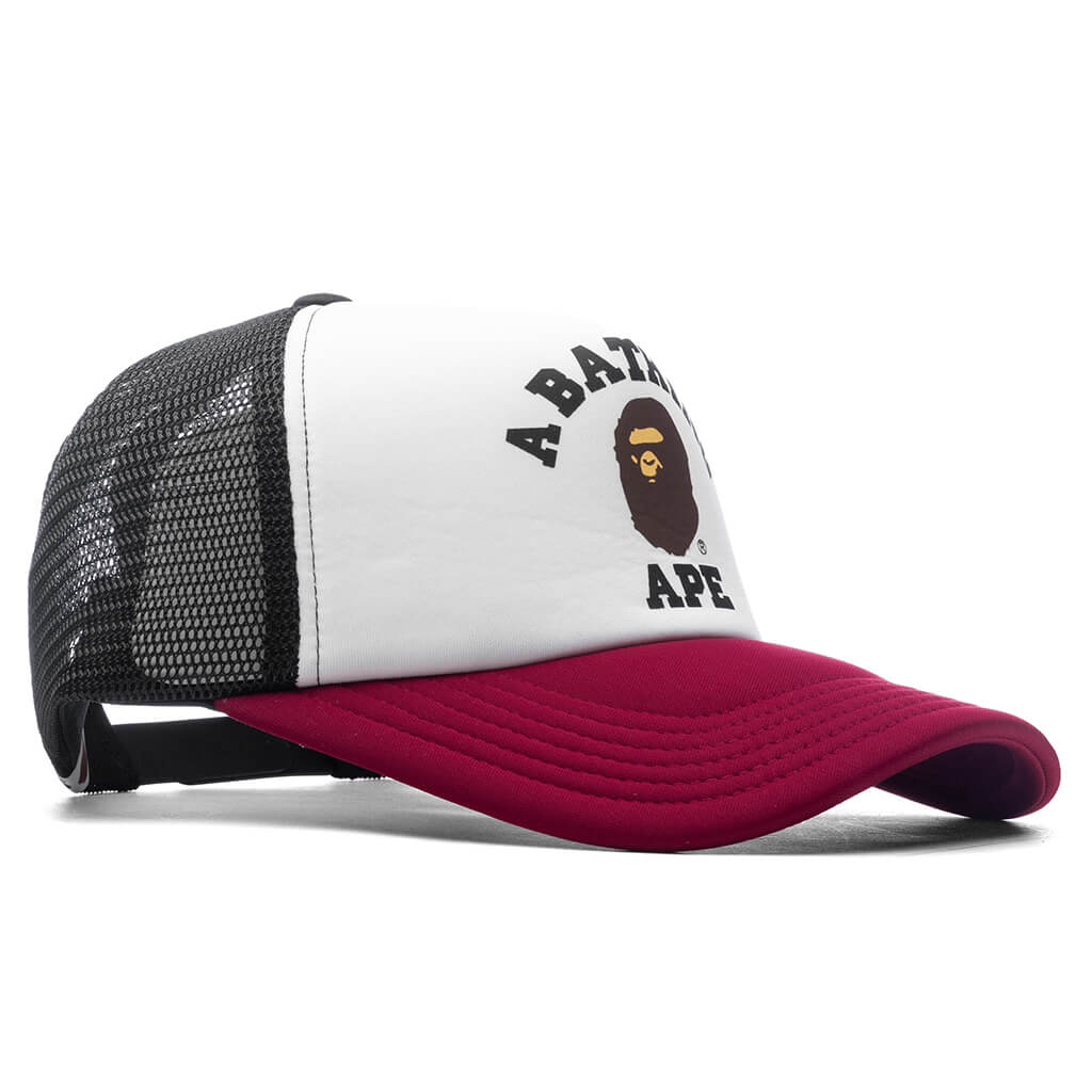 College Mesh Cap Burgundy